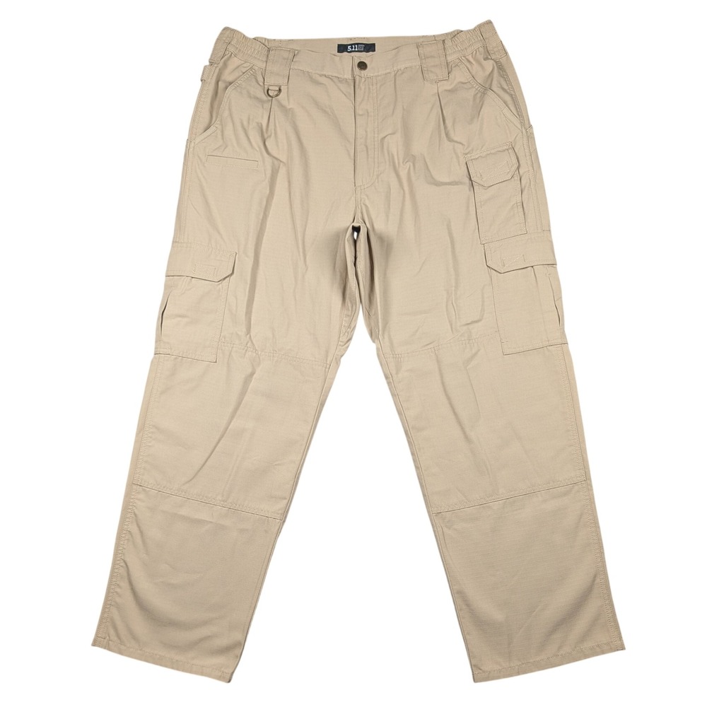 5.11 Tactical Cargo Pants Mens 38x30 Khaki Ripstop Pockets Taclite Pro 74273
